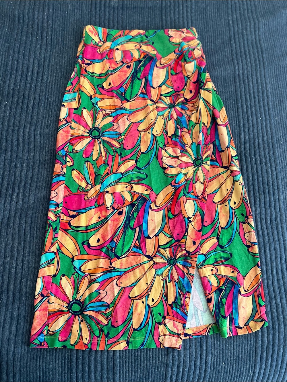 FARM Rio Banana Floral Faux Wrap Skirt | Size Small - Picture 2 of 6